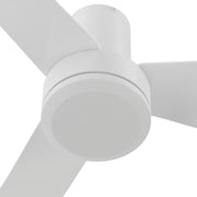 Carro Caerus 44in 3-Blade Ceiling Fan | Modern White ABS Blades | Bedroom & Living Room | 10 x 44 x 44 in, Flush Mount | Model CFR443N2-N10-W1-1-FM