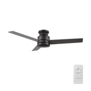 Carro Santana 52in Flush Mount Ceiling Fan | Black Plywood Blades and DC Motor | Living Room & Bedroom | 52 x 52 x 11 in | Model CFR523E5-N10-B2-1-FM