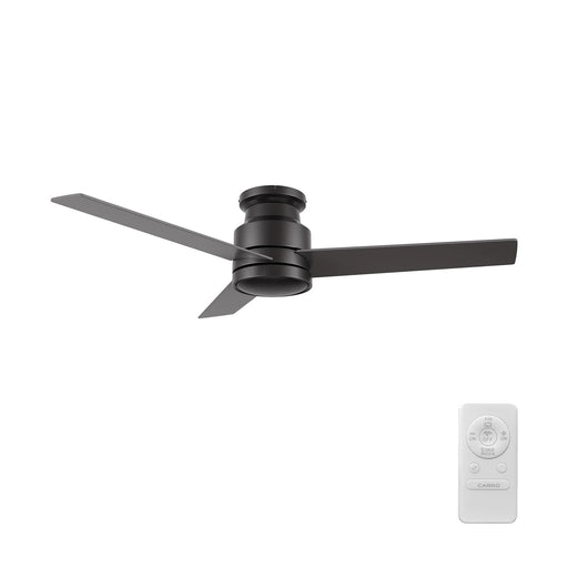 Carro Santana 52in Flush Mount Ceiling Fan | Black Plywood Blades and DC Motor | Living Room & Bedroom | 52 x 52 x 11 in | Model CFR523E5-N10-B2-1-FM