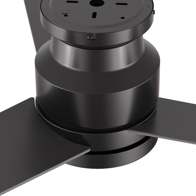 Carro Santana 52in Flush Mount Ceiling Fan | Black Plywood Blades and DC Motor | Living Room & Bedroom | 52 x 52 x 11 in | Model CFR523E5-N10-B2-1-FM