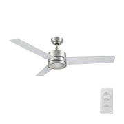 Carro Santana 52in Ceiling Fan with Remote | Brushed Nickel Plywood Blades and DC Motor | Living Room & Bedroom | 52 x 52 x 15 in | Model CFR523E5-N10-SJ-1