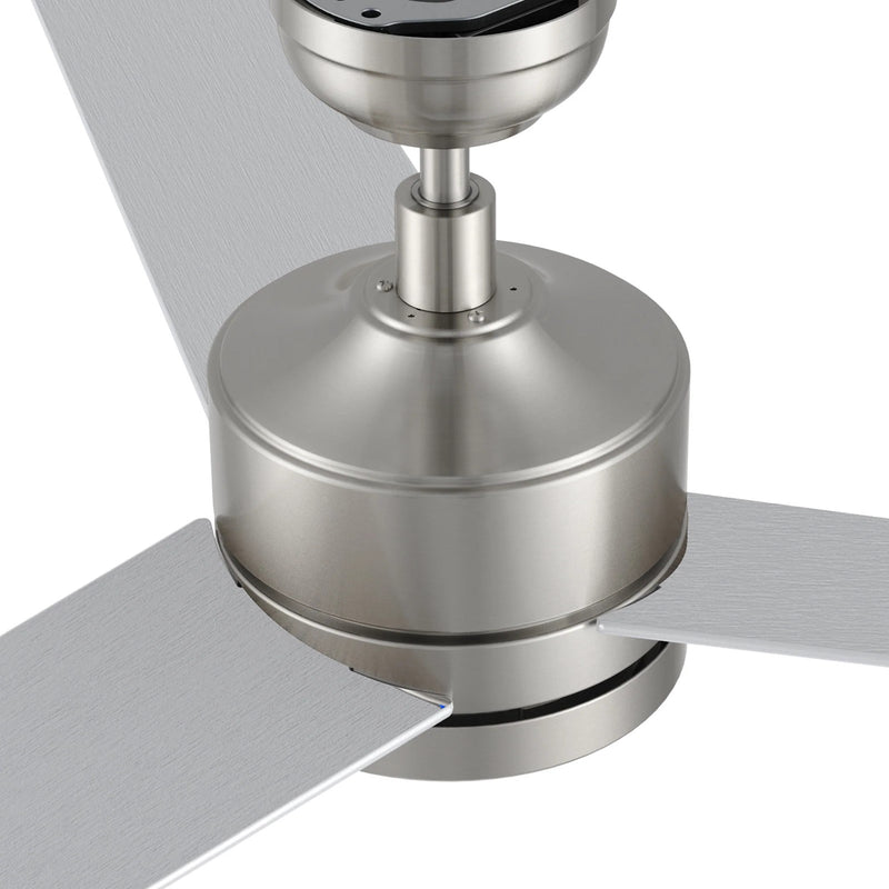 Carro Santana 52in Ceiling Fan with Remote | Brushed Nickel Plywood Blades and DC Motor | Living Room & Bedroom | 52 x 52 x 15 in | Model CFR523E5-N10-SJ-1