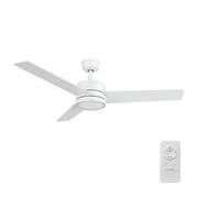 Carro Santana 52in 3-Blade Ceiling Fan | White Plywood Blades | Living Room & Bedroom | 52 x 52 x 15 in | Model CFR523E5-N10-W1-1