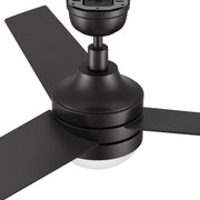Carro Kimball 52in 3-Blade Ceiling Fan | Black Plywood Blades with Integrated LED | Living Room & Bedroom | 52 x 52 x 16.9 in | Model CFR523E6-L12-B2-1