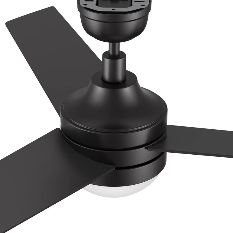 Carro Kimball 52in 3-Blade Ceiling Fan | Black Plywood Blades with Integrated LED | Living Room & Bedroom | 52 x 52 x 16.9 in | Model CFR523E6-L12-B2-1