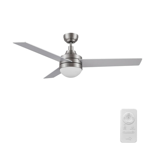Carro Kimball 52in 3-Blade Ceiling Fan | Brushed Nickel Plywood Blades and Integrated LED | Living Room & Bedroom | 16.9 x 52 x | Model CFR523E6-L12-SJ-1