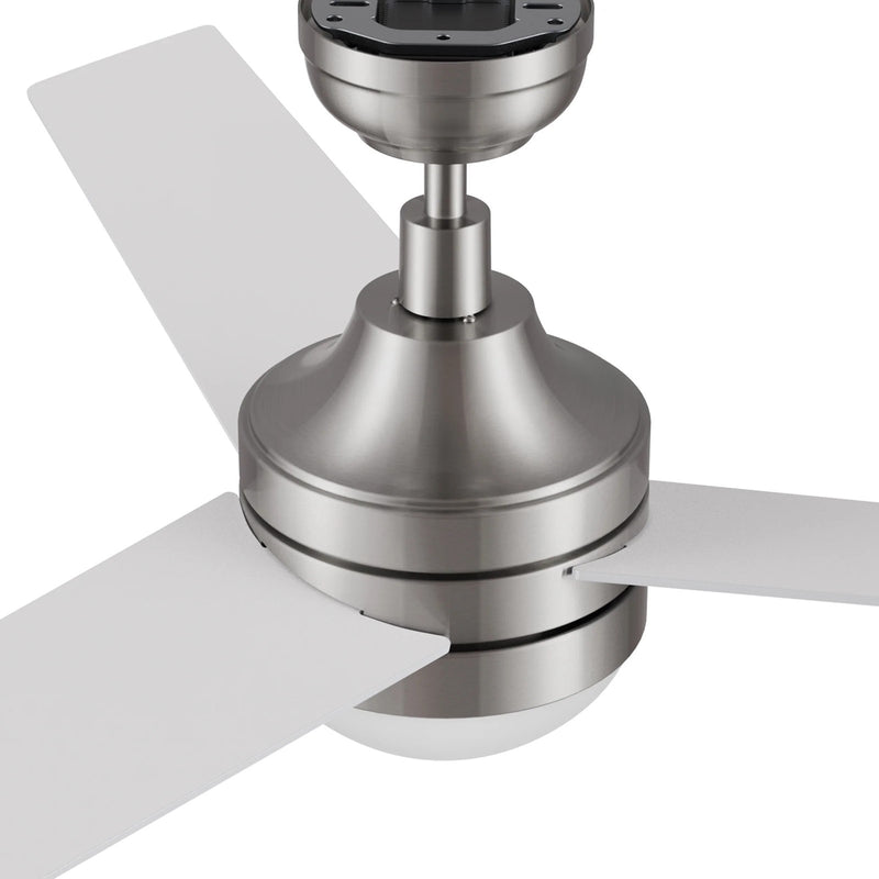 Carro Kimball 52in 3-Blade Ceiling Fan | Brushed Nickel Plywood Blades and Integrated LED | Living Room & Bedroom | 16.9 x 52 x | Model CFR523E6-L12-SJ-1