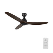 Carro Phoenix 52in 3-Blade Ceiling Fan | Modern Black Sambuca and Solid Wood | Living Room & Bedroom | 52 x 52 x 14.1 in, DC | Model CFR523K2-N10-BM4-1