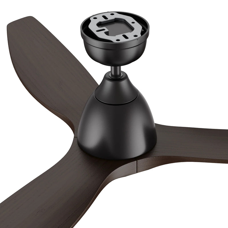 Carro Phoenix 52in 3-Blade Ceiling Fan | Modern Black Sambuca and Solid Wood | Living Room & Bedroom | 52 x 52 x 14.1 in, DC | Model CFR523K2-N10-BM4-1