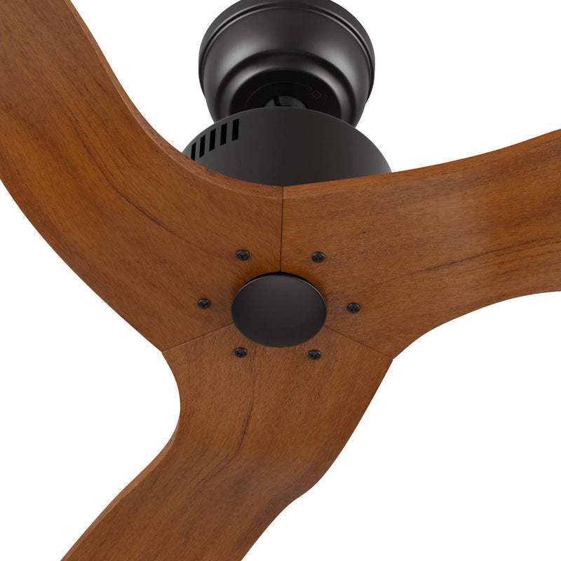 Carro Garnett 52in Ceiling Fan | Black Finish Solid Wood Blades | Indoor Living Room & Bedroom | 52 x 52 x 11.8 in, 10-Speed DC | Model CFR523K5-N10-BM2-1