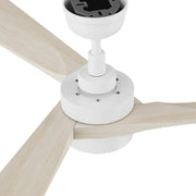 Carro Westbury 52in Ceiling Fan with Light | White Finish Solid Wood Blades | Indoor Living Room & Bedroom | 52 x 52 x 14.6 in | Model CFR523M-L11-WM1-1