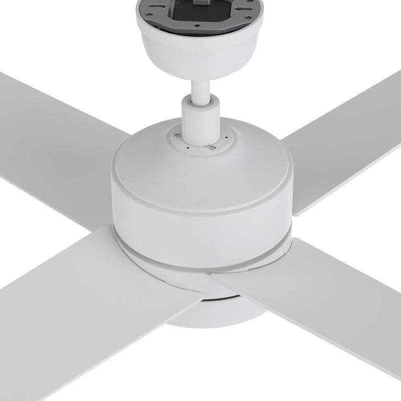 Carro Santana 52in 4-Blade Ceiling Fan | White Plywood Blades and Integrated LED | Living Room & Bedroom | 52 x 52 x 15.1 in | Model CFR524E5-L12-W1-1