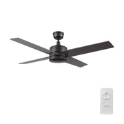 Carro Santana 52in 4-Blade Ceiling Fan | Black Plywood Blades and Wall Control | Living Room & Bedroom | 52 x 52 x 15.1 in | Model CFR524E5-N10-B2-1