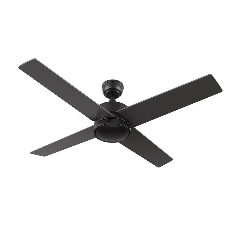 Carro Santana 52in 4-Blade Ceiling Fan | Black Plywood Blades and Wall Control | Living Room & Bedroom | 52 x 52 x 15.1 in | Model CFR524E5-N10-B2-1
