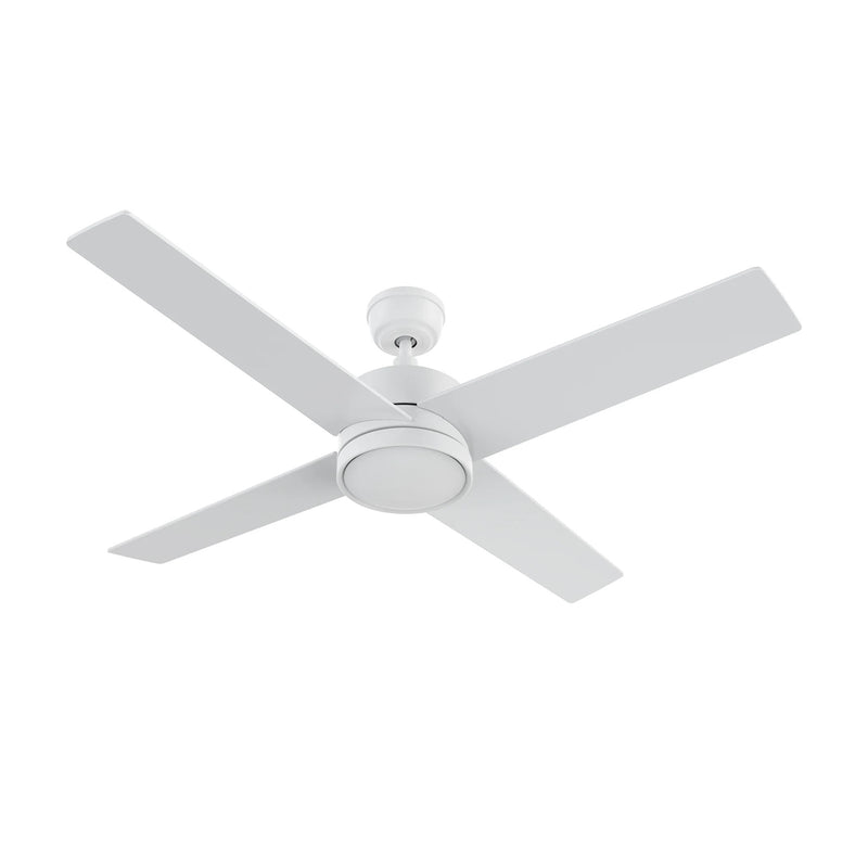 Carro Santana 52in 4-Blade Ceiling Fan | White Plywood Blades | Living Room & Bedroom | 52 x 52 x 15 in | Model CFR524E5-N10-W1-1