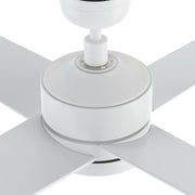 Carro Santana 52in 4-Blade Ceiling Fan | White Plywood Blades | Living Room & Bedroom | 52 x 52 x 15 in | Model CFR524E5-N10-W1-1