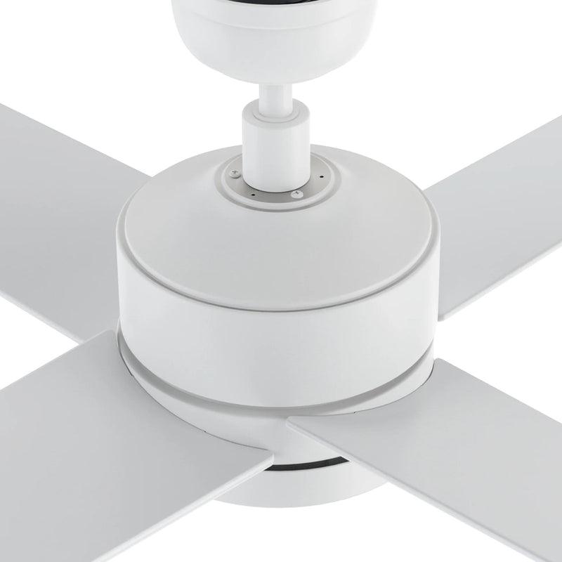 Carro Santana 52in 4-Blade Ceiling Fan | White Plywood Blades | Living Room & Bedroom | 52 x 52 x 15 in | Model CFR524E5-N10-W1-1