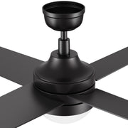 Carro Kimball 52in 4-Blade Ceiling Fan | Black Plywood Blades and Black Finish | Living Room & Bedroom | 52 x 52 x 16.9 in | Model CFR524E6-L12-B2-1