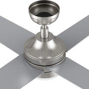 Carro Kimball 52in 4-Blade Ceiling Fan | Brushed Nickel Plywood Blades and Brushed Nickel Finish | Living Room & Bedroom | 52 x | Model CFR524E6-L12-SJ-1