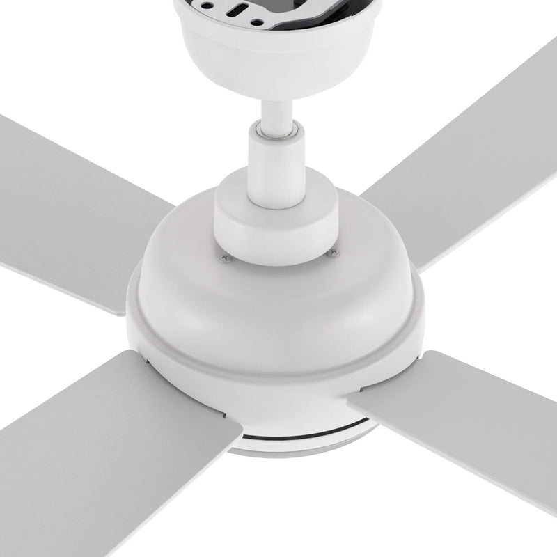 Carro Tryton 52in 4-Blade Ceiling Fan | White Plywood Blades and White Finish | Living Room & Bedroom | 52 x 52 x 14 in | Model CFR524Q9-L11-W1-1