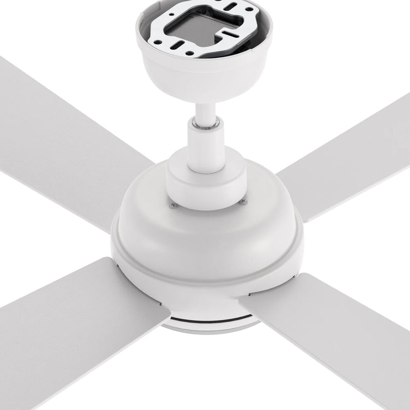 Carro Tryton 52in 4-Blade Ceiling Fan | White Plywood Blades and White Finish | Living Room & Bedroom | 52 x 52 x 14 in | Model CFR524Q9-L11-W1-1