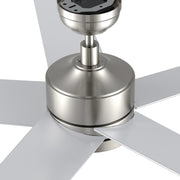 Carro Santana 52in 5-Blade Ceiling Fan | Brushed Nickel Plywood Blades and Brushed Nickel Finish | Living Room & Bedroom | 52 x | Model CFR525E5-L11-SJ-1