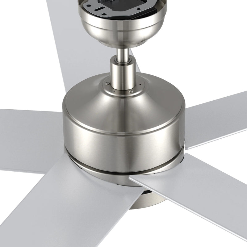 Carro Santana 52in 5-Blade Ceiling Fan | Brushed Nickel Plywood Blades and Brushed Nickel Finish | Living Room & Bedroom | 52 x | Model CFR525E5-L11-SJ-1