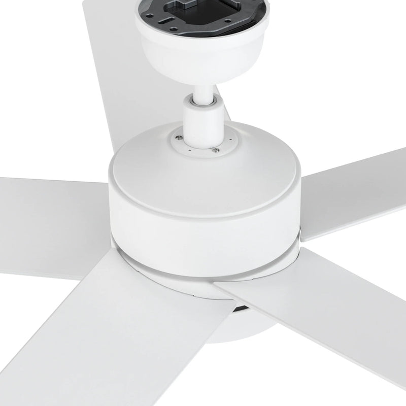 Carro Santana 52in 5-Blade Ceiling Fan | White Plywood Blades with Integrated LED | Living Room & Bedroom | 52 x 52 x 15 in | Model CFR525E5-L11-W1-1