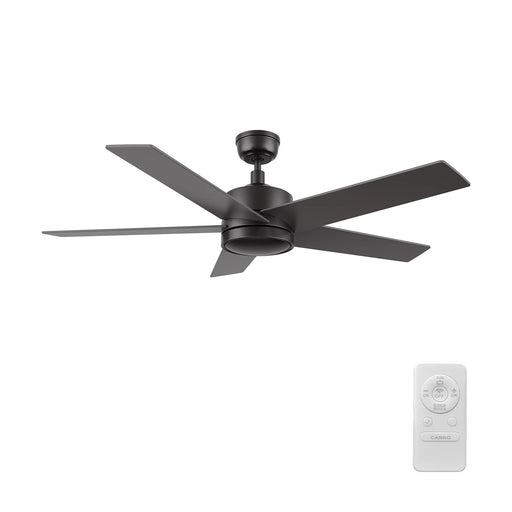 Carro Santana 52in 5-Blade Ceiling Fan | Black Plywood Blades with Remote | Living Room & Bedroom | 52 x 52 x 15 in | Model CFR525E5-N10-B2-1