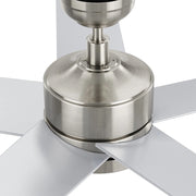 Carro Santana 52in 5-Blade Ceiling Fan | Modern Brushed Nickel Plywood | Living Room & Bedroom | 52 x 52 x 15 in | Model CFR525E5-N10-SJ-1