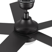 Carro Kimball 52in Ceiling Fan | Black Plywood Blades with Integrated LED | Living Room & Bedroom | 52 x 52 x 16.9 in | Model CFR525E6-L11-B2-1