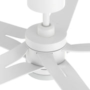 Carro Onyx 52in 5-Blade Ceiling Fan | Modern White and High-Quality ABS | Living Room & Bedroom | 52 x 52 x 15.3 in, 4000K LED | Model CFR525T2-L11-W1-1