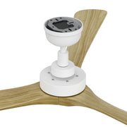 Carro Athena 60in 3-Blade Ceiling Fan | Modern White and Solid Wood Blades | Living Room & Bedroom | 60 x 60 x 12 in | Model CFR603K4-N10-WM5-1