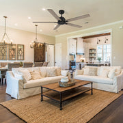 Carro Dunkirk 60in 5-Blade Ceiling Fan | Modern Black Barnwood Finish and Plywood Blades | Large Living Room & Great Room | 60 x | Model CFR605J-N10-BG-1