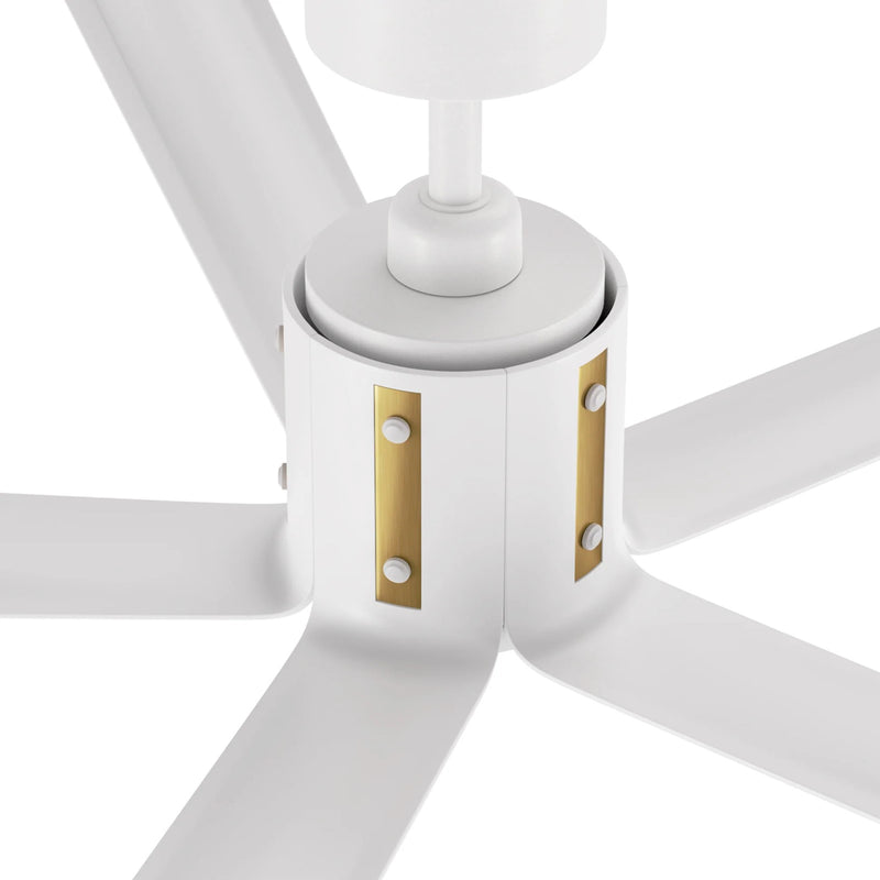 Carro Knox 60in 5-Blade Ceiling Fan | White Plywood Blades and Integrated LED | Living Room & Bedroom | 60 x 60 x 15 in | Model CFR605T1-L11-W1-1A