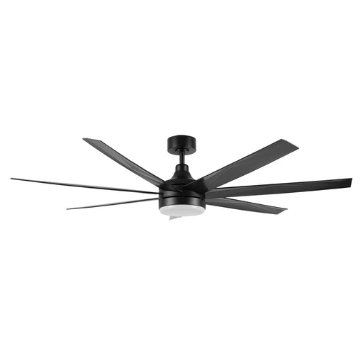 Carro Kima 65in 7-Blade Ceiling Fan | Black ABS Blades and Integrated LED | Living Room & Bedroom | 65 x 65 x 15 in | Model CFR657T3-L12-B2-1