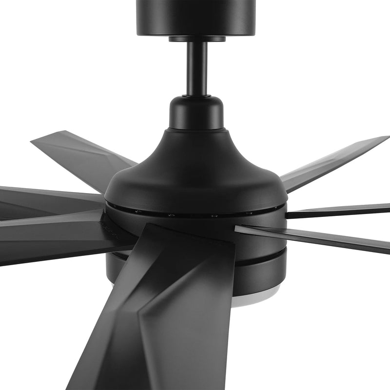 Carro Kima 65in 7-Blade Ceiling Fan | Black ABS Blades and Integrated LED | Living Room & Bedroom | 65 x 65 x 15 in | Model CFR657T3-L12-B2-1