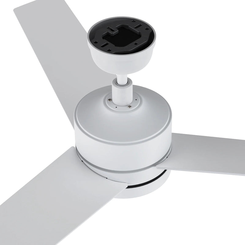 Carro Santana 52in 3-Blade Ceiling Fan | White Plywood Blades and Integrated LED | Indoor Living Room & Bedroom | 15 x 52 x 52 in | Model CFW523E5-L12-W1-1