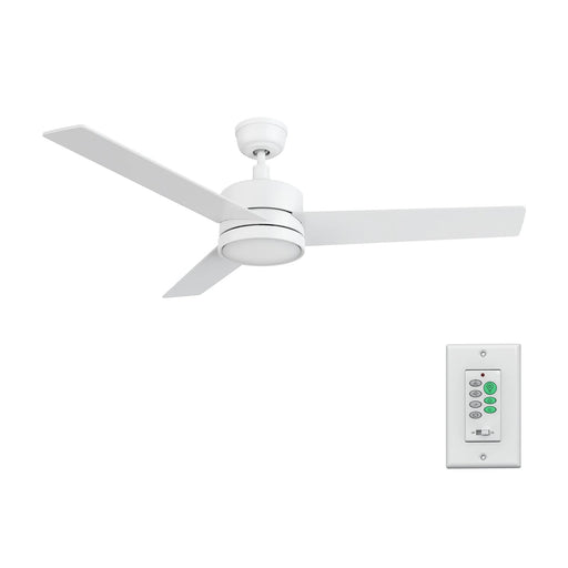 Carro Santana 52in 3-Blade Ceiling Fan | White Plywood Blades and White Finish | Living Room & Bedroom | 52 x 52 x 15 in | Model CFW523E5-N10-W1-1