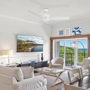 Carro Santana 52in 3-Blade Ceiling Fan | White Plywood Blades and White Finish | Living Room & Bedroom | 52 x 52 x 15 in | Model CFW523E5-N10-W1-1