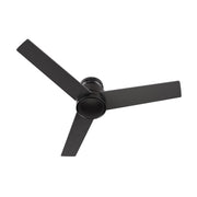 Carro Santana 52in 3-Blade Flush Mount Ceiling Fan | White Plywood Blades and White Finish | Low Ceiling Rooms & Bedrooms | Model CFW523E5-N10-W1-1-FM
