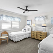 Carro Kimball 52in 3-Blade Ceiling Fan | Black Finish Plywood Blades with Integrated LED | Living Room & Bedroom | 52 x 52 x | Model CFW523E6-L12-B2-1