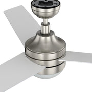 Carro Kimball 52in 3-Blade Ceiling Fan | Brushed Nickel Finish Plywood Blades with Integrated LED | Living Room & Bedroom | 52 x | Model CFW523E6-L12-SJ-1