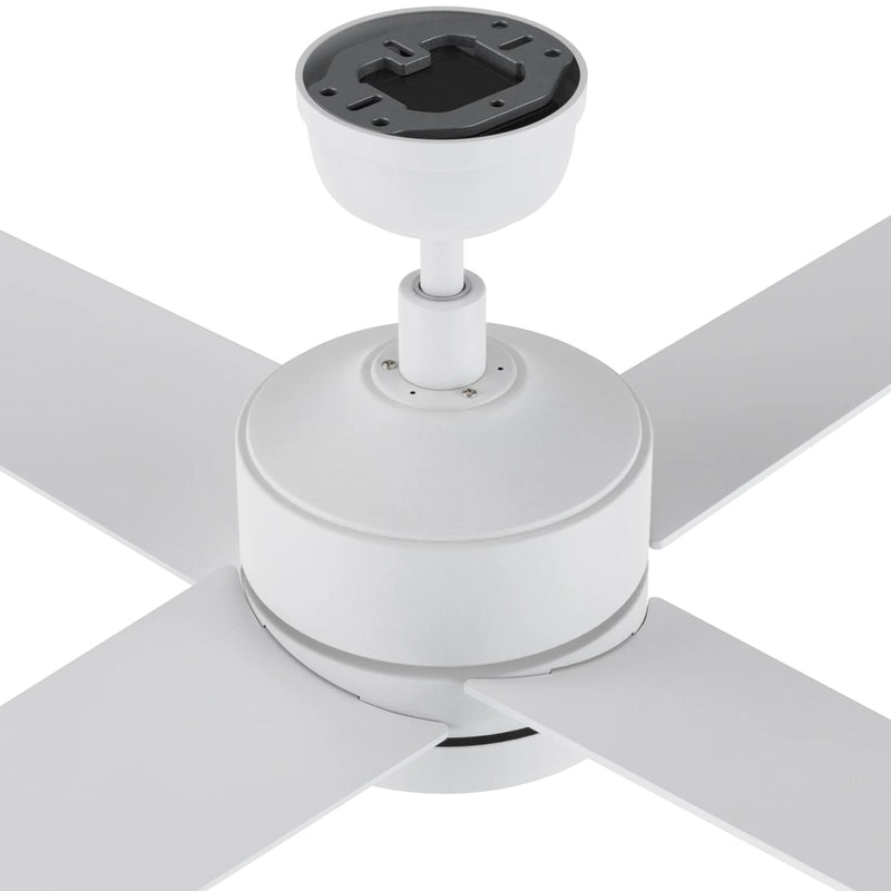Carro Santana 52in 4-Blade Ceiling Fan | White Plywood Blades with Integrated LED | Living Room & Bedroom | 52 x 52 x 15.1 in | Model CFW524E5-L12-W1-1