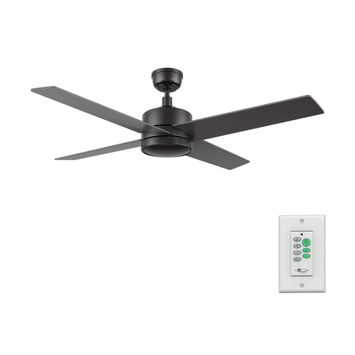 Carro Santana 52in 4-Blade Ceiling Fan | Black Plywood Blades with Wall Control | Living Room & Bedroom | 52 x 52 x 15.1 in | Model CFW524E5-N10-B2-1
