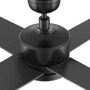 Carro Santana 52in 4-Blade Ceiling Fan | Black Plywood Blades with Wall Control | Living Room & Bedroom | 52 x 52 x 15.1 in | Model CFW524E5-N10-B2-1