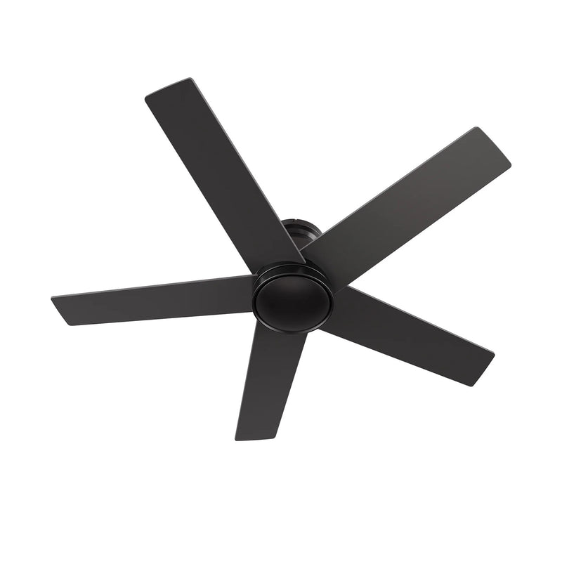 Carro Santana 52in 5-Blade Flush Mount Ceiling Fan | Modern Black Plywood Blades | Living Room & Bedroom | 52 x 52 x 11 in | Model CFW525E5-N10-B2-1-FM