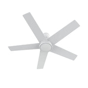 Carro Santana 52in 5-Blade Ceiling Fan | Modern White and Plywood | Living Room & Bedroom | 52 x 52 x 15 in | Model CFW525E5-N10-W1-1