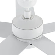 Carro Santana 52in 5-Blade Ceiling Fan | Modern White and Plywood | Living Room & Bedroom | 52 x 52 x 15 in | Model CFW525E5-N10-W1-1