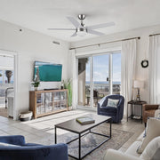 Carro Kimball 52in 5-Blade Ceiling Fan | Brushed Nickel Plywood Blades with Integrated LED | Living Room & Bedroom | 52 x 52 x | Model CFW525E6-L11-SJ-1